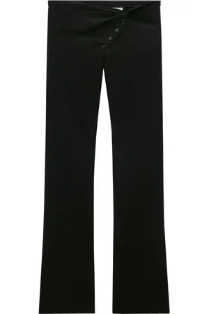 Courrèges Pantalones bootcut con frente retorcido