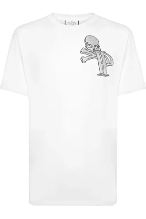 Philipp Plein Camiseta con logo Skull