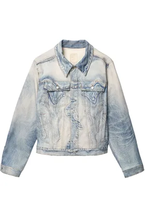 Camper Chaqueta vaquera con estampado de espiral