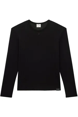 Courrèges Camiseta con diseño de malla