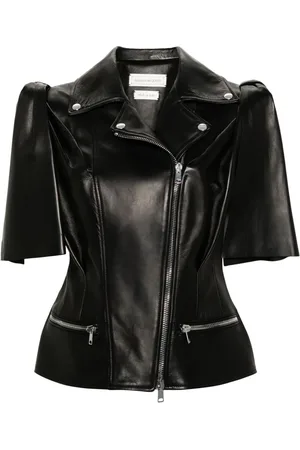 Alexander McQueen Chaleco biker Knotting Bow