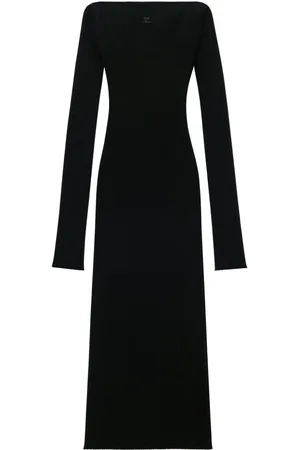 Courrèges Vestido con hombro descubierto