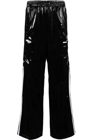 DOUBLET Pantalones de chándal con acabado de charol