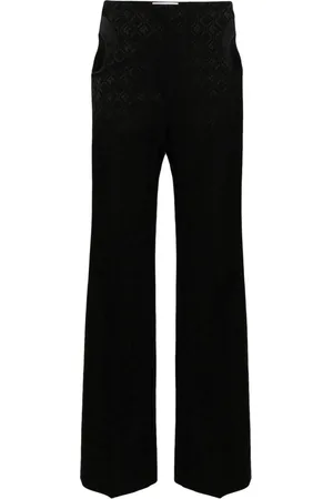 Marine Serre Pantalones Moon Diamant en jacquard