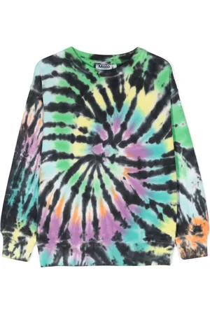 Molo Sudadera Memphis con estampado tie-dye
