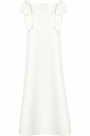 Carolina Herrera Vestido suelto con lazada en el tirante