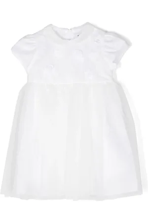 Il gufo Vestido con apliques florales