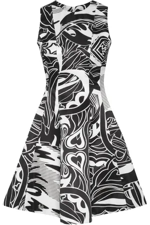 Philipp Plein Vestido corto con estampado gráfico