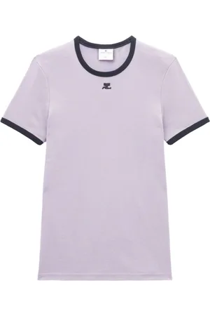 Courrèges Camiseta con aplique del logo