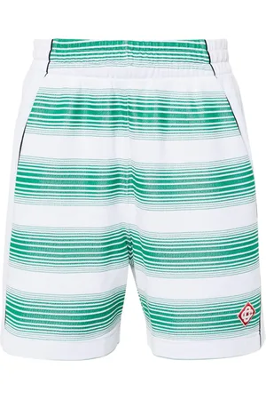 Casablanca Pantalones cortos de chándal a rayas en jacquard