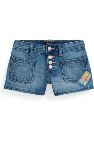 Ralph Lauren Pantalones vaqueros cortos con detalle de parches