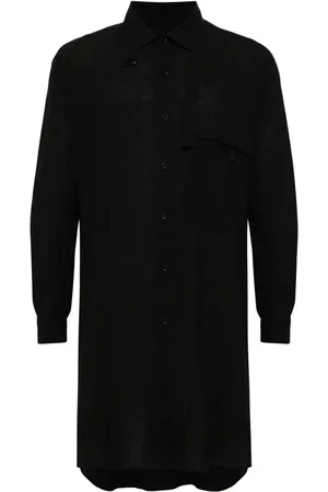 YOHJI YAMAMOTO Camisa larga con cuello alto