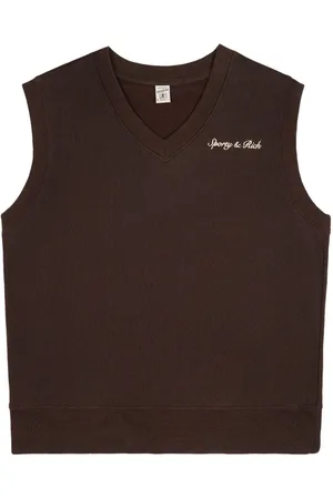 Sporty & Rich Top sin mangas Syracuse bordado