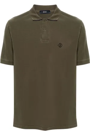 HERNO Polo con logo bordado