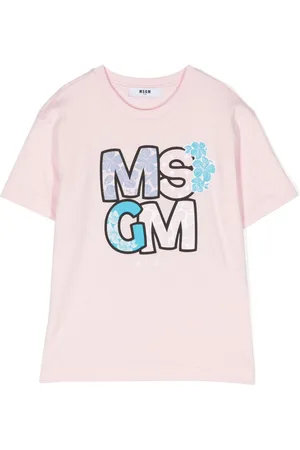Msgm Camiseta con logo estampado
