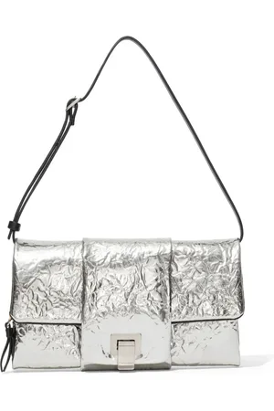 Proenza Schouler Bolso de hombro Flip con efecto metalizado