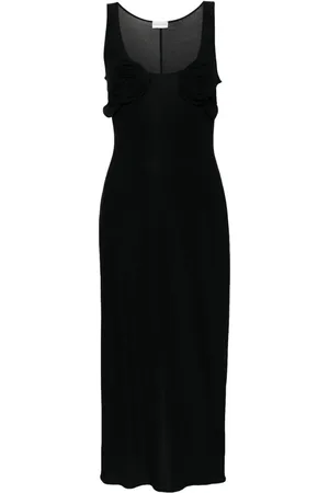 MAGDA BUTRYM Vestido midi con apliques florales
