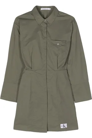 Calvin Klein Vestido camisero de manga larga