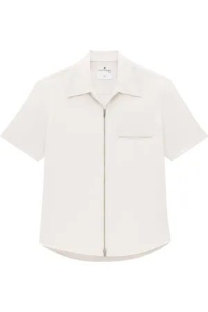 Courrèges Shorts de sarga con cremallera