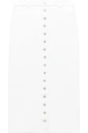 Courrèges Falda midi Multiflex de charol