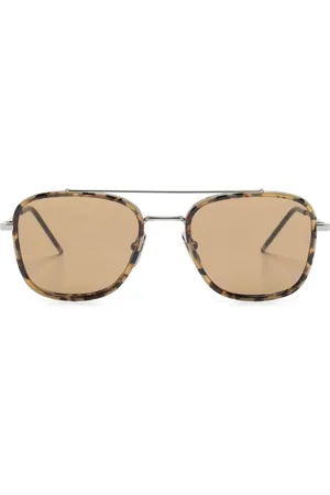 Thom Browne Gafas de sol con montura de navegante