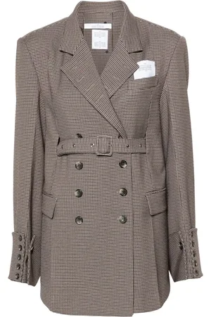 Rokh Blazer con motivo pied de poule