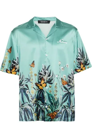 Nahmias Camisa Botanical con cuello cubano