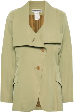 Issey Miyake Blazer con solapas a capas