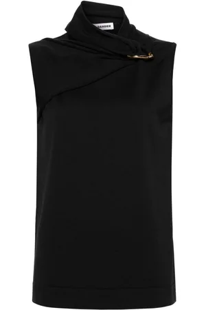 Jil Sander Top sin mangas con apliques