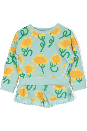 Stella McCartney Conjunto Sunflower con estampado gráfico