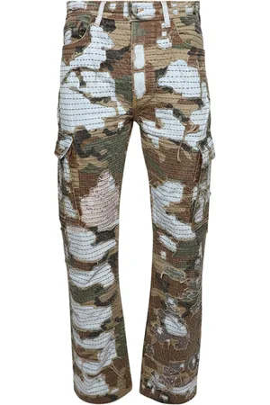 AMIRI Vaqueros rectos Camo Boro Repair