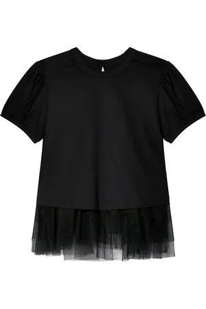 NOIR KEI NINOMIYA Blusa con capa de tul
