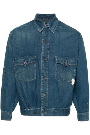 Maison Margiela Chaqueta vaquera con efecto envejecido