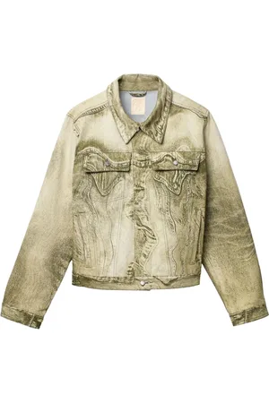 Camper Chaqueta vaquera con estampado de espiral