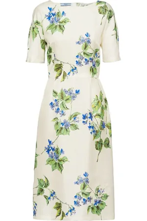 Prada Vestido con estampado floral