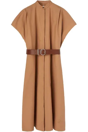 Jil Sander Vestido camisero sin cuello