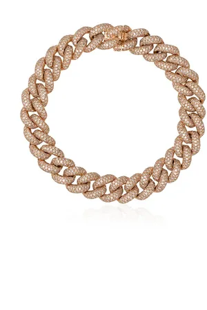 Shay 18kt gold and diamond link bracelet