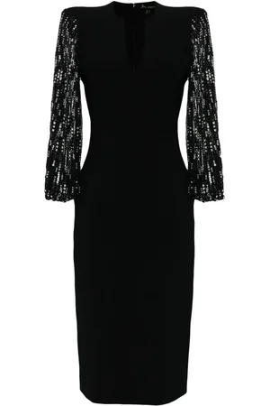 Jenny Packham Vestido midi The Swan con lentejuelas