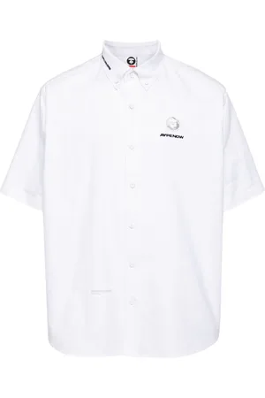 A Bathing Ape Camisa con aplique del logo