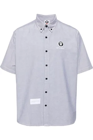A Bathing Ape Camisa con aplique del logo