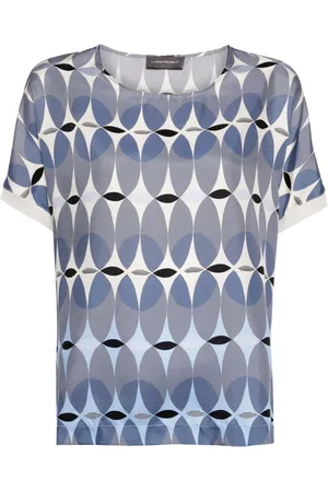 LORENA ANTONIAZZI Camiseta con estampado geométrico