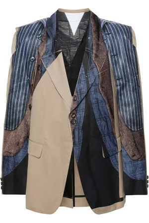 Comme des Garçons Blazer con estampado trompe-l