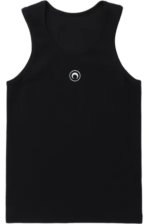 Marine Serre Top con bordado Crescent Moon