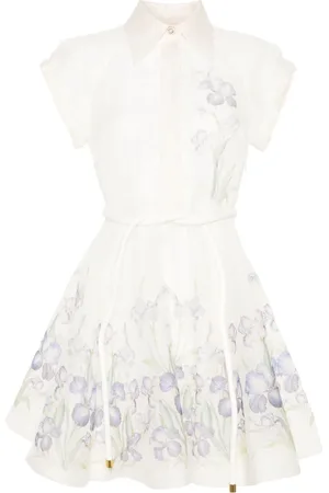 ZIMMERMANN Vestido corto Natura Flip con estampado floral