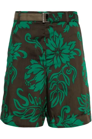 SACAI Bermudas con estampado floral