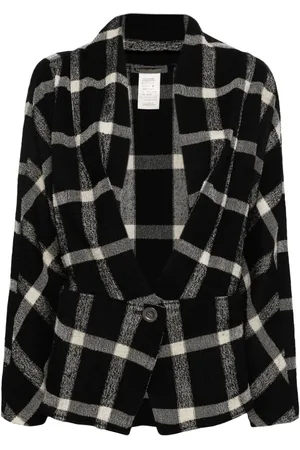 Issey Miyake Chaqueta con motivo de cuadros