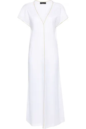 Fabiana Filippi Vestido largo con cadena Monili