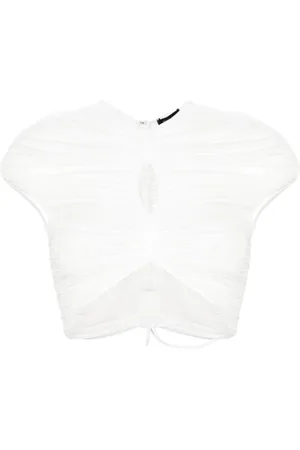 MUGLER Camisa corta de malla