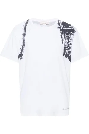 Alexander McQueen Camiseta con estampado abstracto