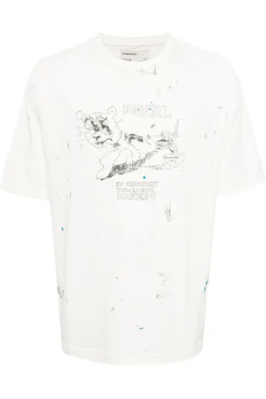 DOMREBEL Camiseta Scuff Picnic con detalle de pintura